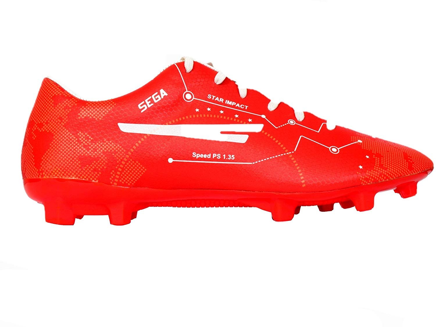 Sega Mark Red Football Shoes - Tech2Sports