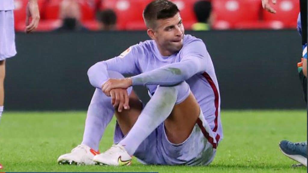 Gerard Pique suffered a calf injury during Barcelona’s match with Athletic Bilbao