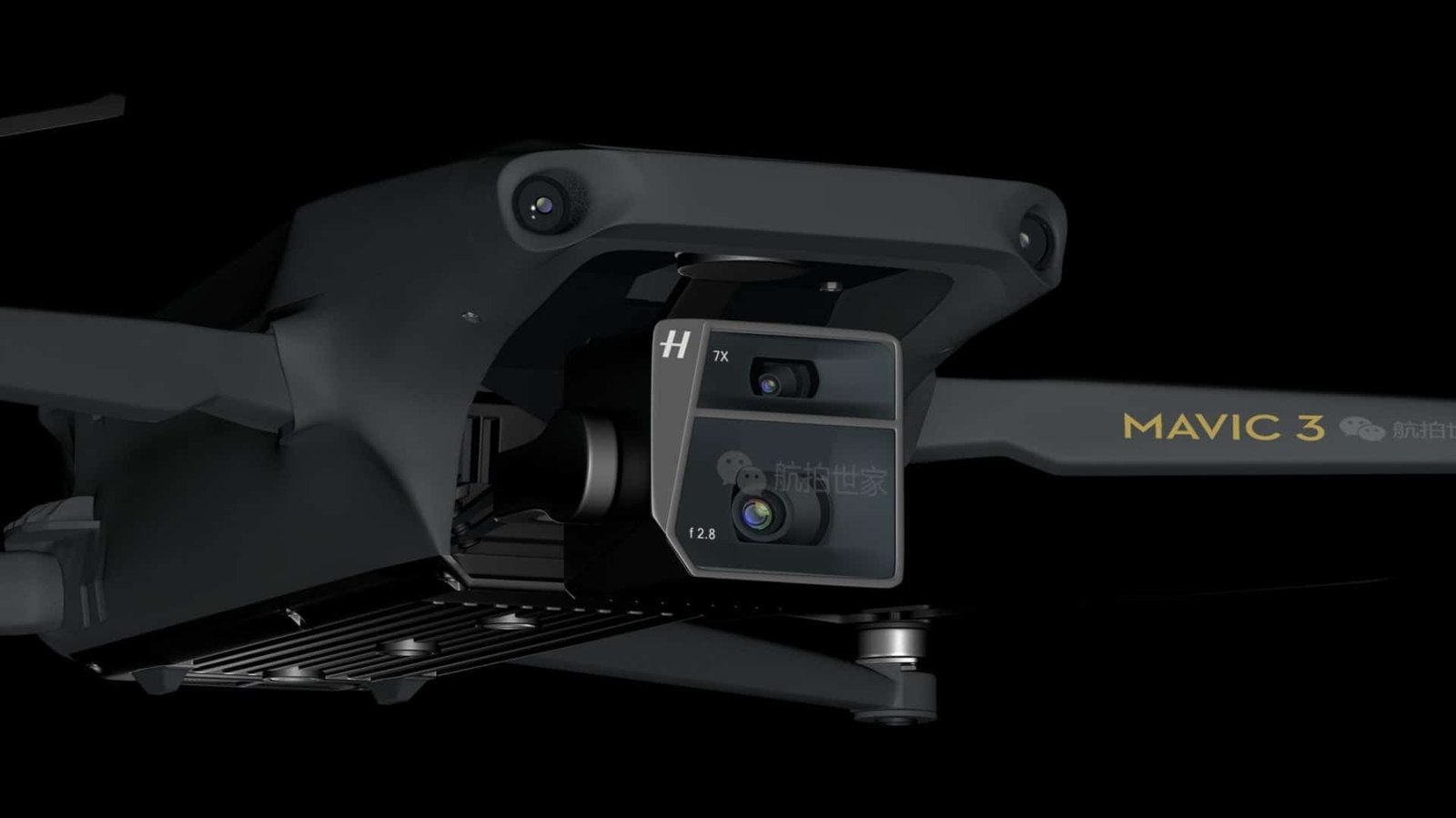 DJI’s Mavic 3 appears in the latest renders showing off Hasselblad branding