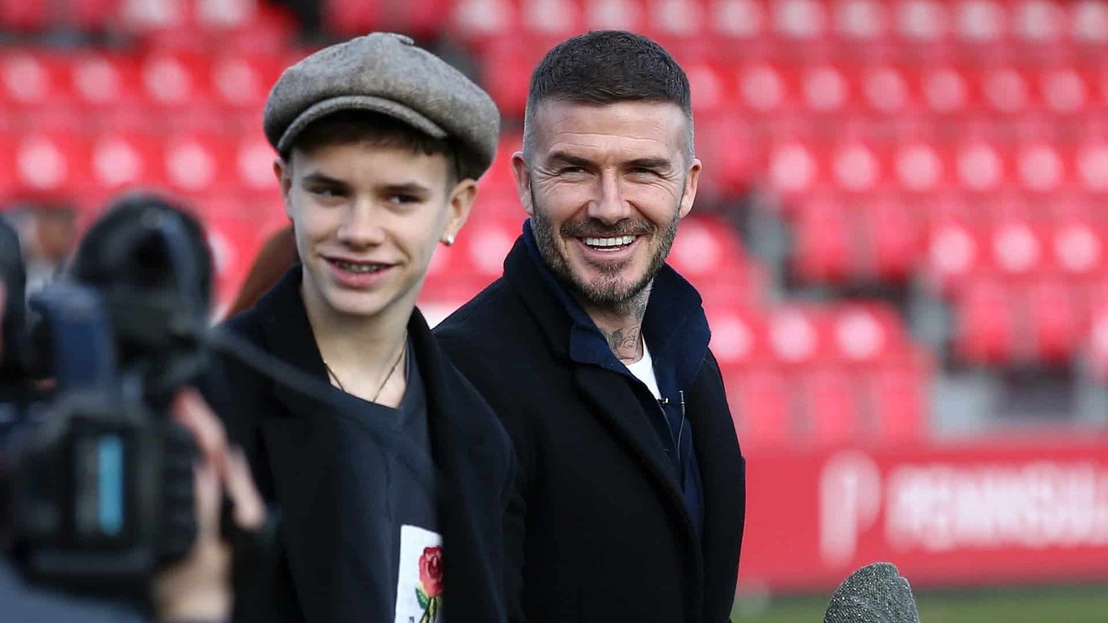 Romeo, the son of David Beckham, stepped into the football world