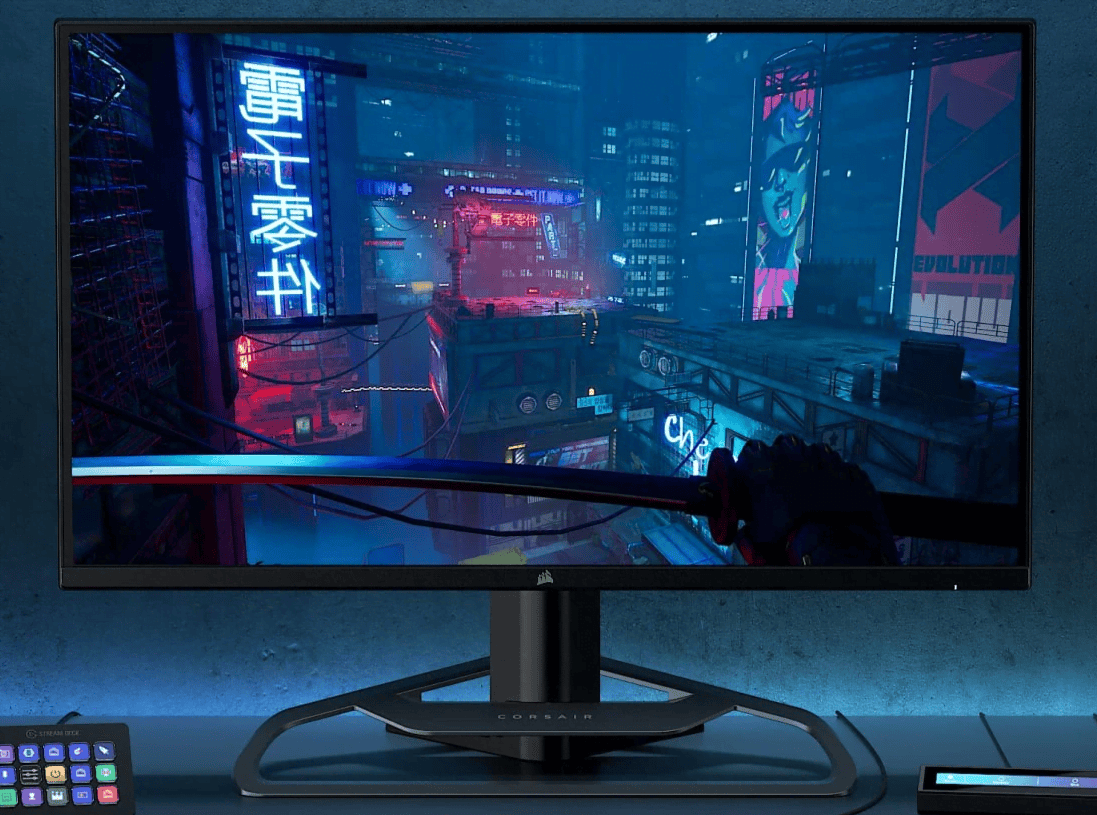 Corsair finally debuts its first-ever gaming monitor with QLED Screen