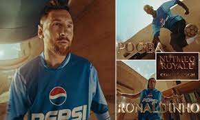 Lionel Messi to join Paul Pogba and Ronaldinho as trio stars for the trailer for Pepsi's new campaign ahead of World Cup 2022