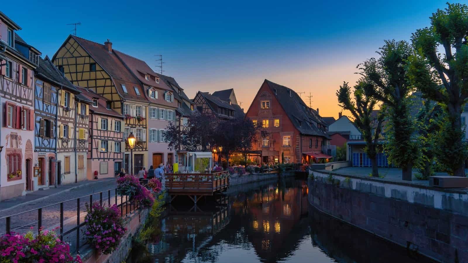 canal beside houses