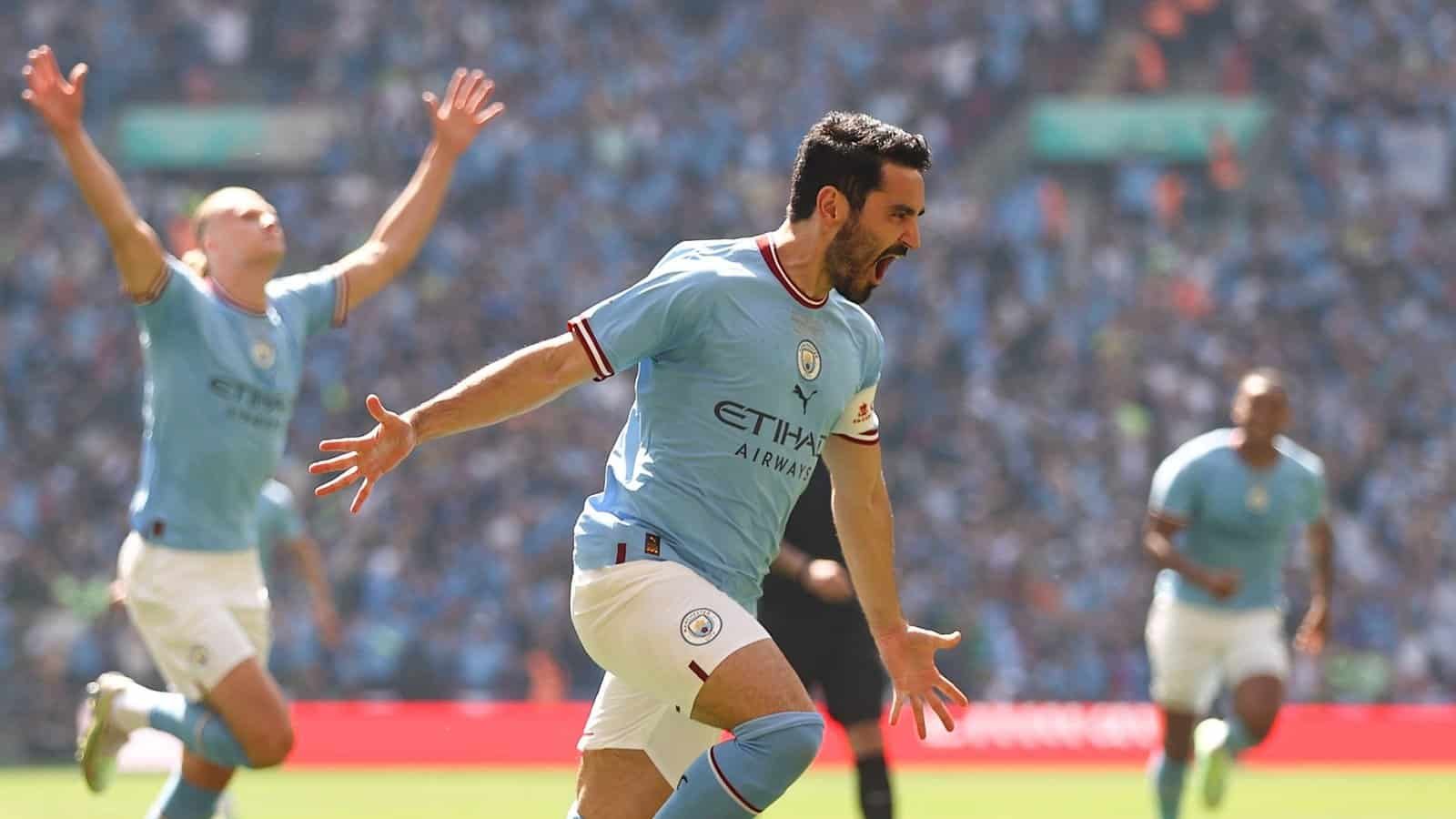 SENSATIONAL! Ilkay Gundogan hammers the fastest ever FA Cup final goal against Manchester United within 12 seconds