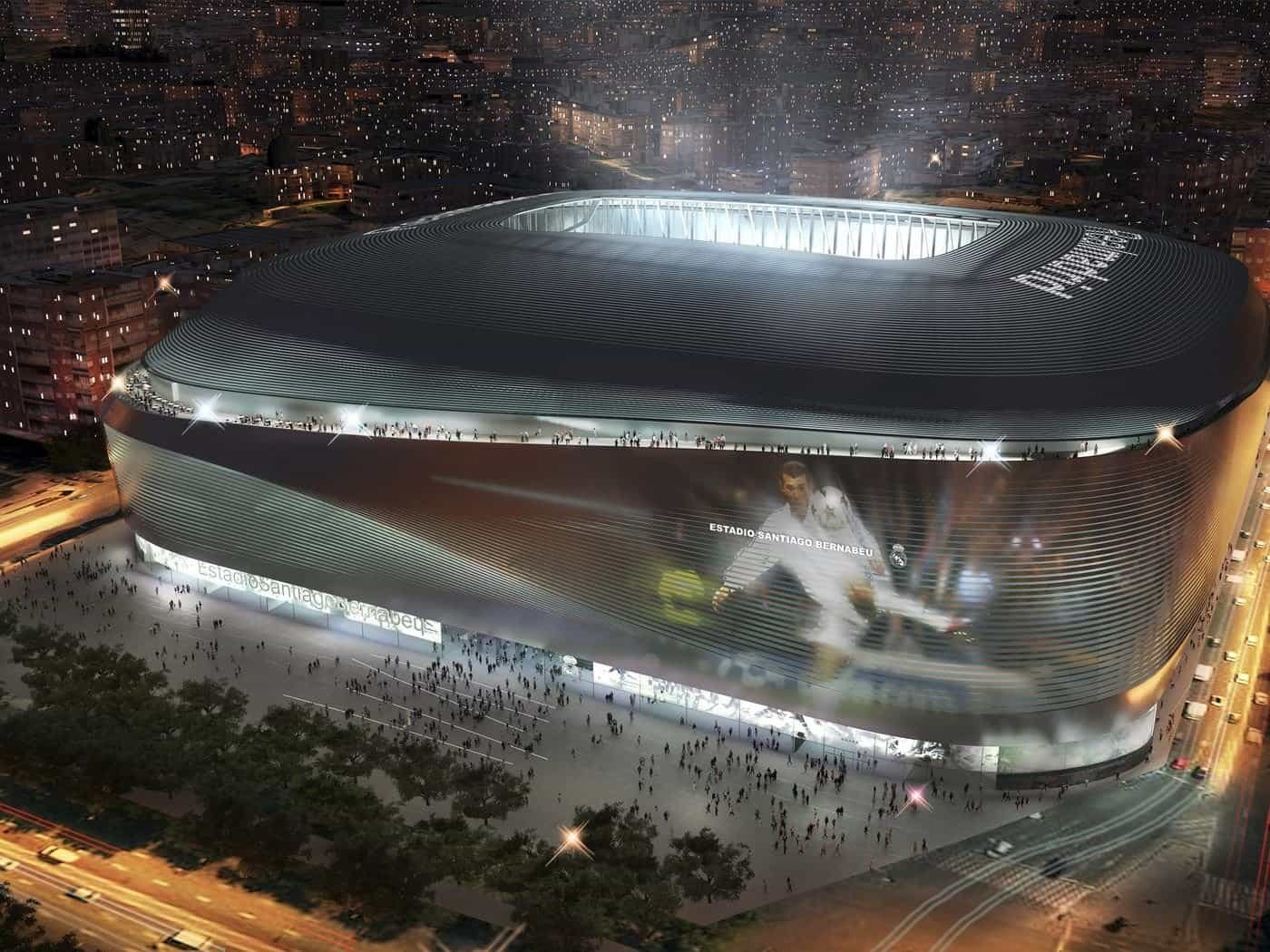 New Santiago Bernabeu Completion Projected, Image Credits- Managing Madrid