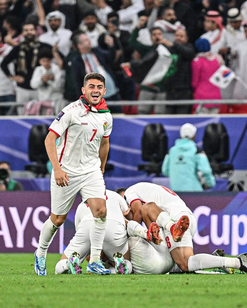Jordan Players after Reaching Asian Cup Final beating South Korea Image Credits X Twitter