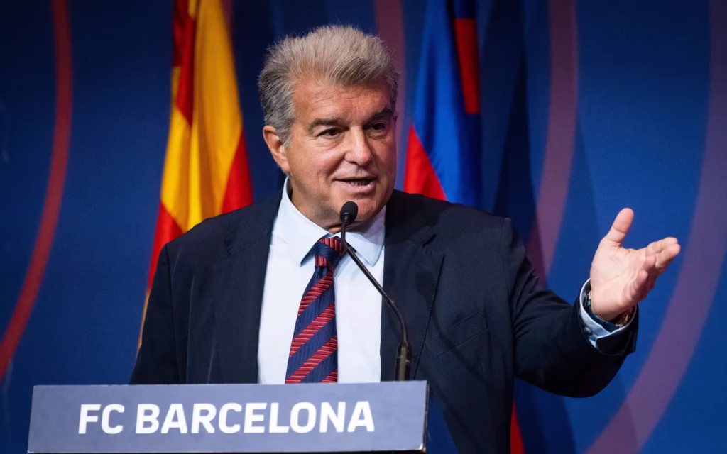 Joan Laporta Confirms Barcelona Will Abandon Super League and Return to UEFA 3 Barca President Joan Laporta