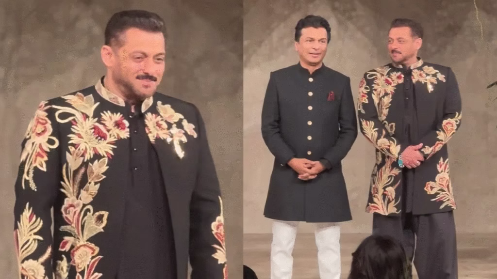 Salman Khan's Unmatchable Aura in Black Sherwani at Vikram Phadnis' Milestone Show 2 image 1259
